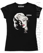 Marylin Monroe RedLips BLACKRGB - koszulka damska