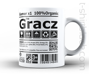 Gracz Gamer BLACKRGB - kubek ceramiczny