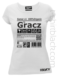 Gracz Gamer BLACKRGB - koszulka damska 1