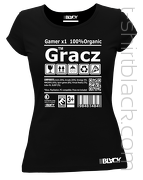 Gracz Gamer BLACKRGB - koszulka damska
