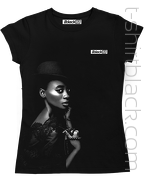 Glamour Black Woman Portrait - koszulka damska